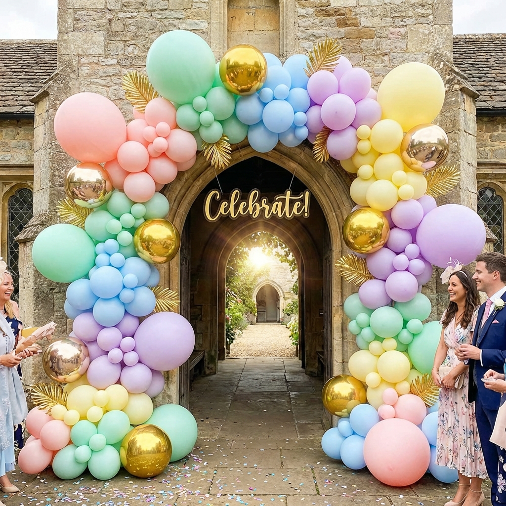Couple under arch