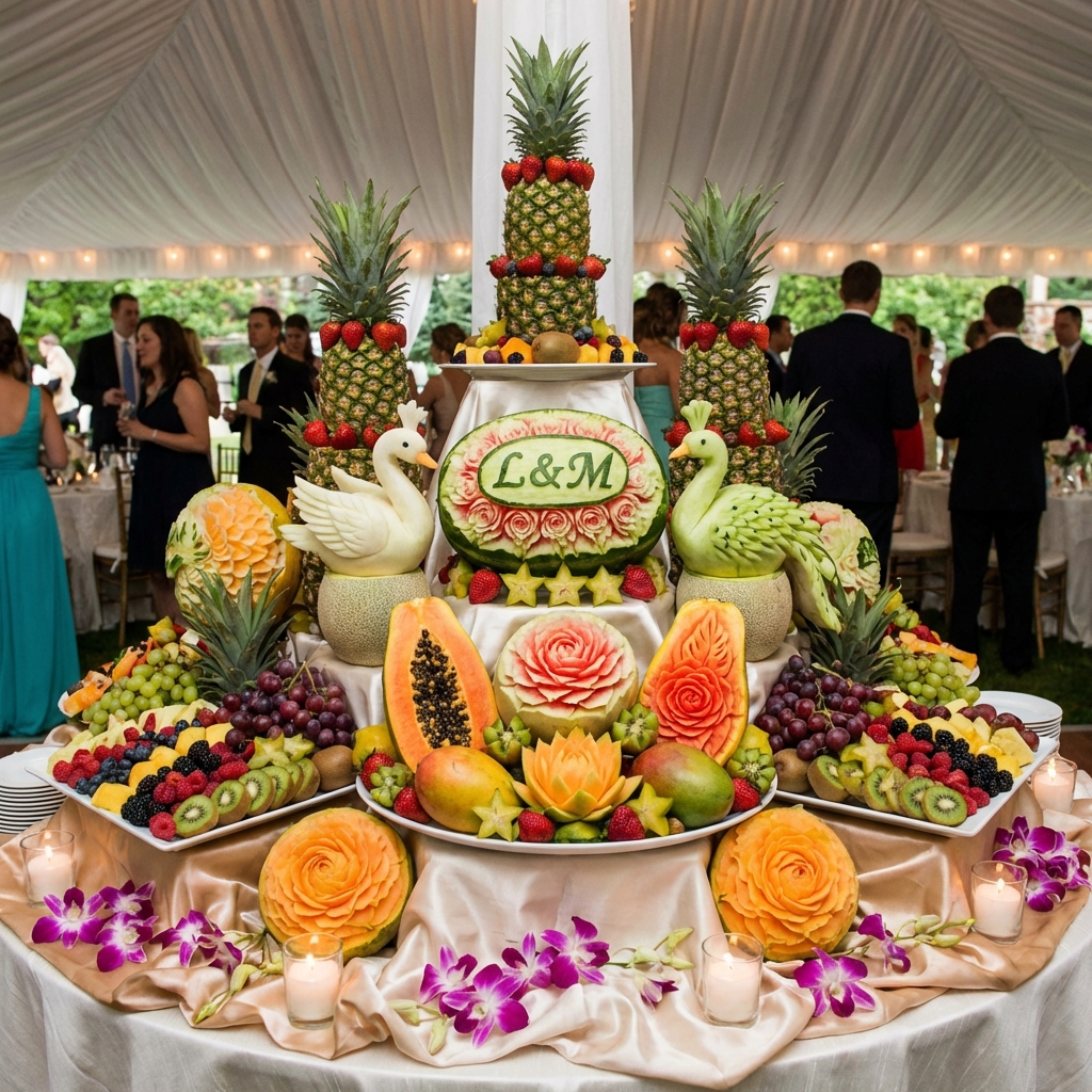 Fruit Carving Display